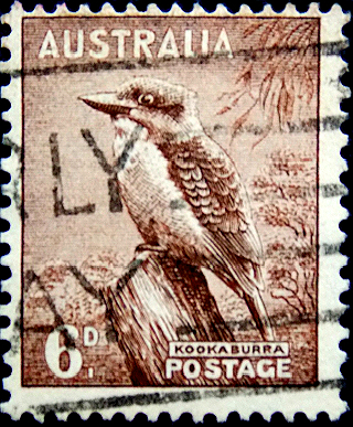 Австралия 1942 год . Фауна . Кукабара . Каталог 0,40 €.  (3)